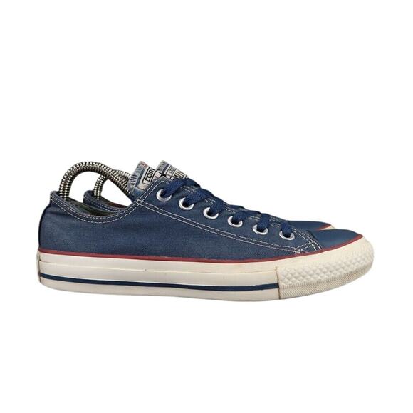 Converse Shoes Womens 7 Sneakers Lifestyle Chuck Taylor Low Blue Canvas Classic - Picture 2 of 12